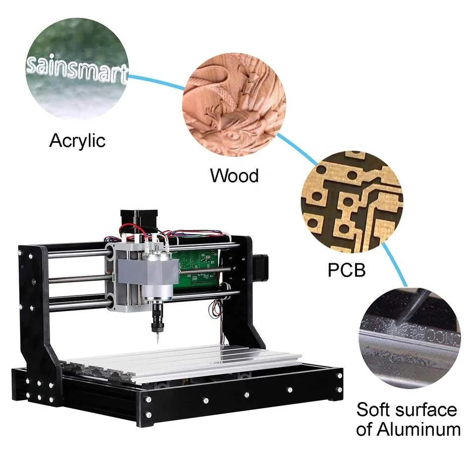 TWOTREES DIY CNC 3018 Pro Engraver Mini CNC Wood Router GRBL Control Wood Router 3 Axis Laser Engraving Machine and Wood Routers