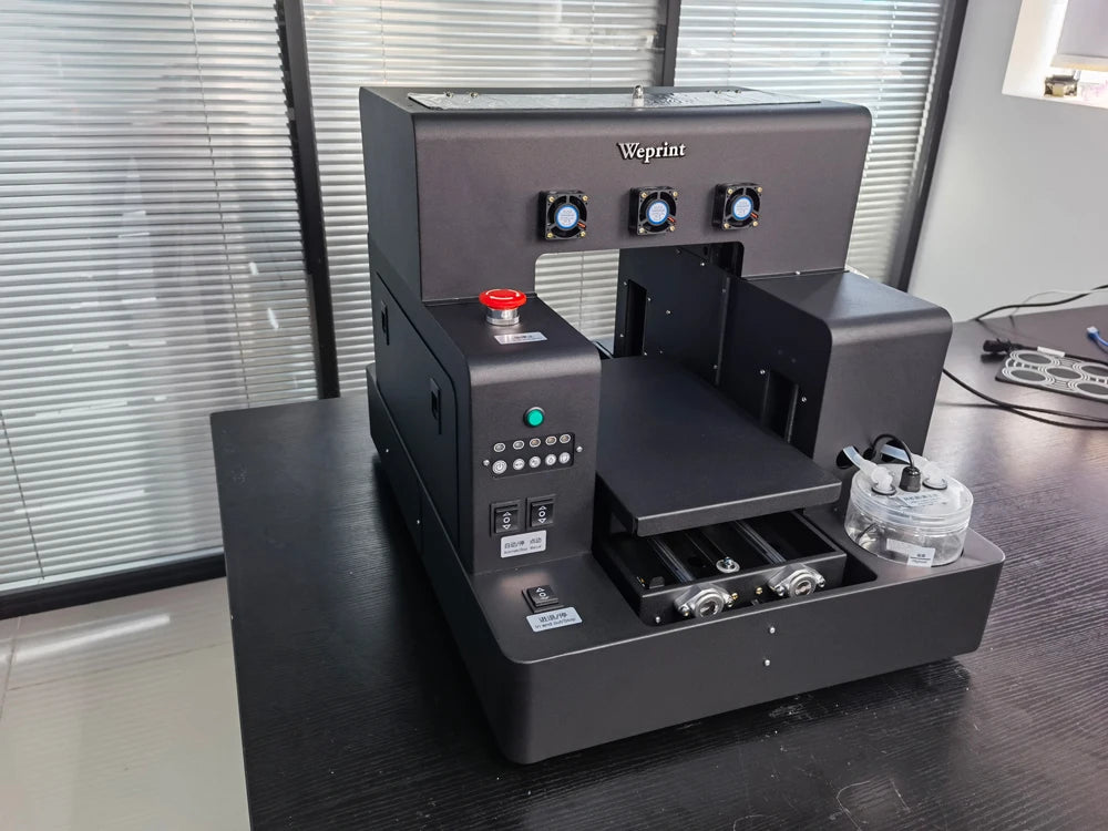 A4 UV with Varnish UV Printer DTF with Free Software for Printing Bottle Pen Phone case A4 Uv Flatbed Printer