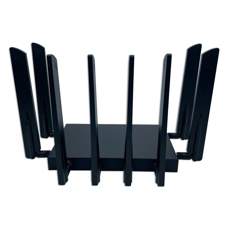 Wifi6 Router Gigabit Dual Band 12V DC Power 1800Mbps 5g Router Sim Openwrt Wifi Router 5g with 8 Antenna