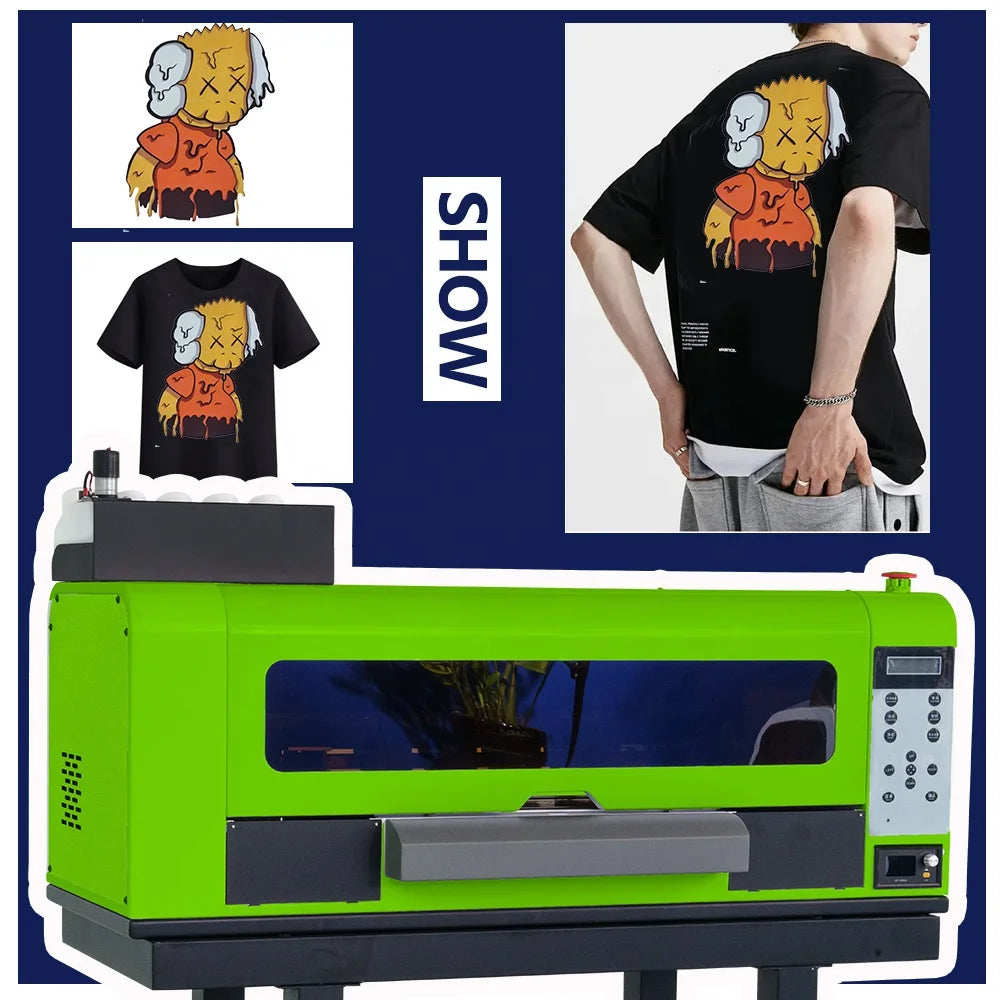 Okai A3 Dtf Printer 30cm XP600 Heat Press Machines with Powder Dyer Shaking Machine Inkjet Printers