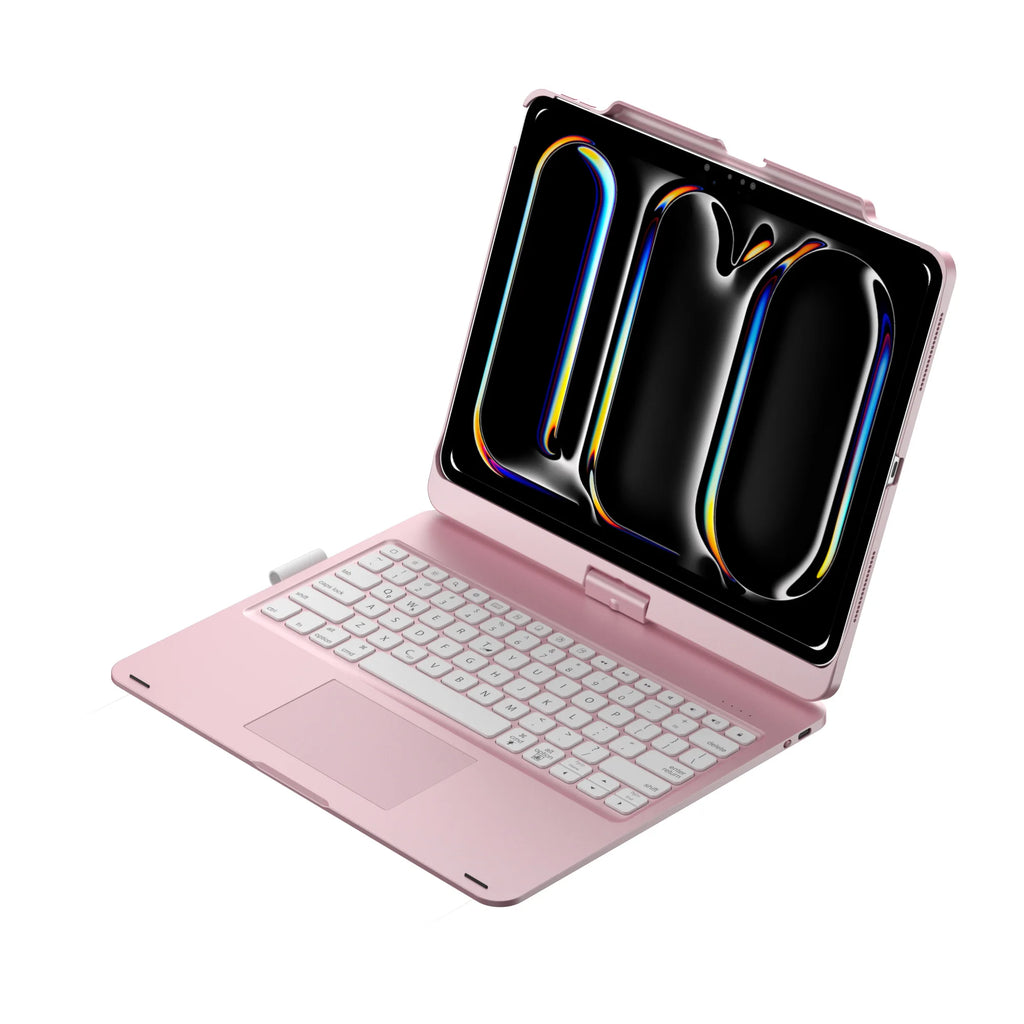 Hot Selling 360 Degree Rotatable Touchpad Backlit Wireless Keyboard Case for iPad Pro 12.9 Inch
