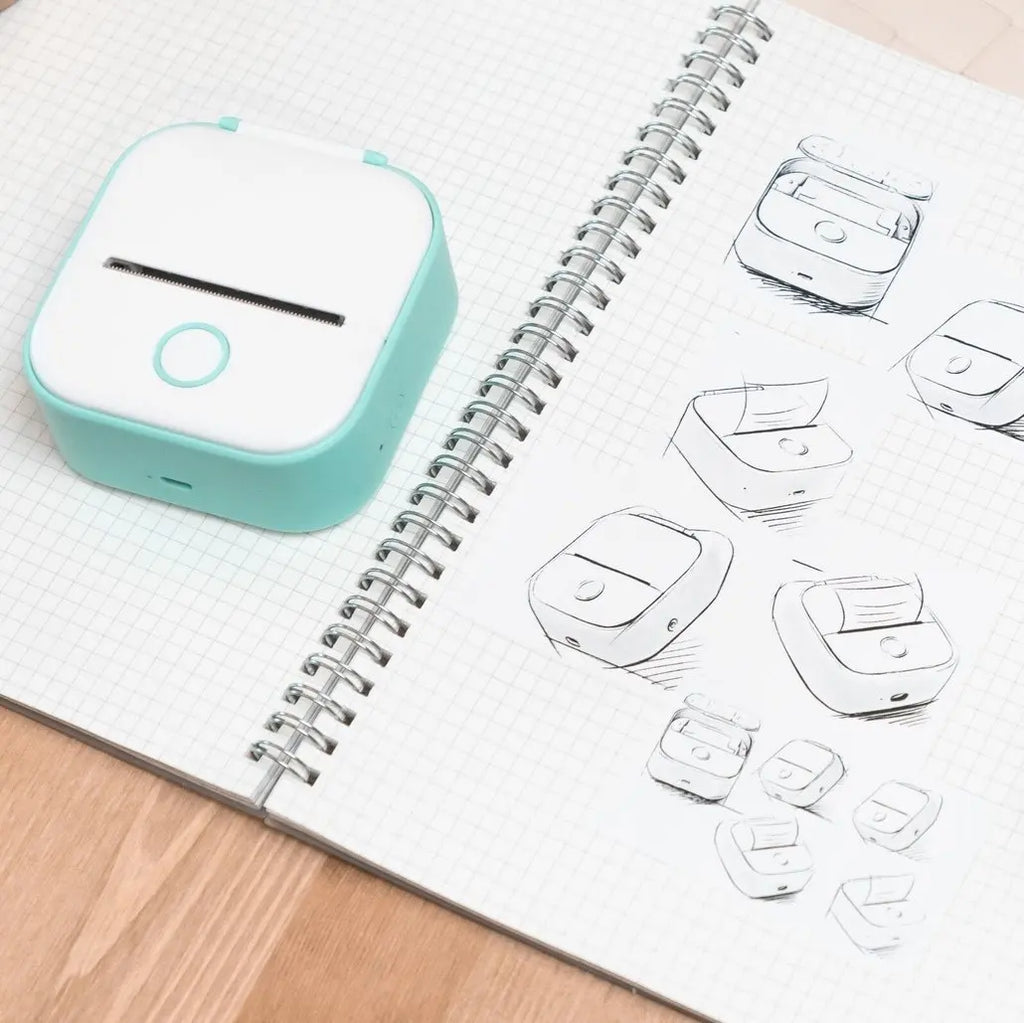 Phomemo T02 Portable Mini Wireless Thermal Pocket Printer Self-adhesive Stickers Use for DIY Mini Portable Printer