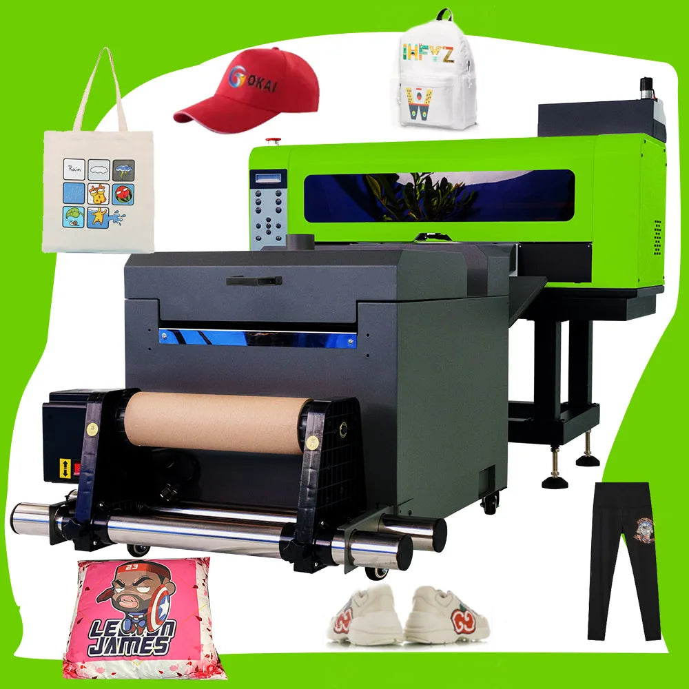 Okai A3 Dtf Printer 30cm XP600 Heat Press Machines with Powder Dyer Shaking Machine Inkjet Printers