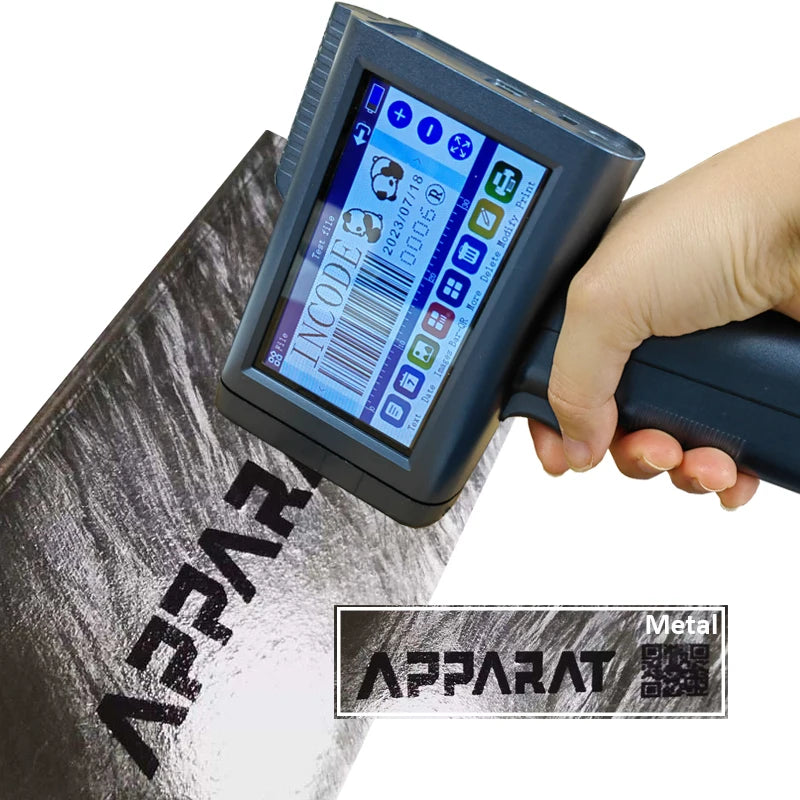 INCODE 12.7mm Online Variable Qr Bar Batch Code Number Logo Expiry Date Label Portable Hand Jet Handheld Thermal Inkjet Printer