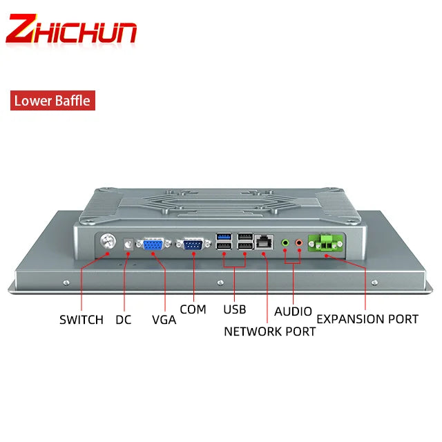 ZhiChun Win10 Industrial PC Touch Screen Wholesale 21.5" Embedded Industrial Ip65 Waterproof Capacitive Flat Screen Panel PC