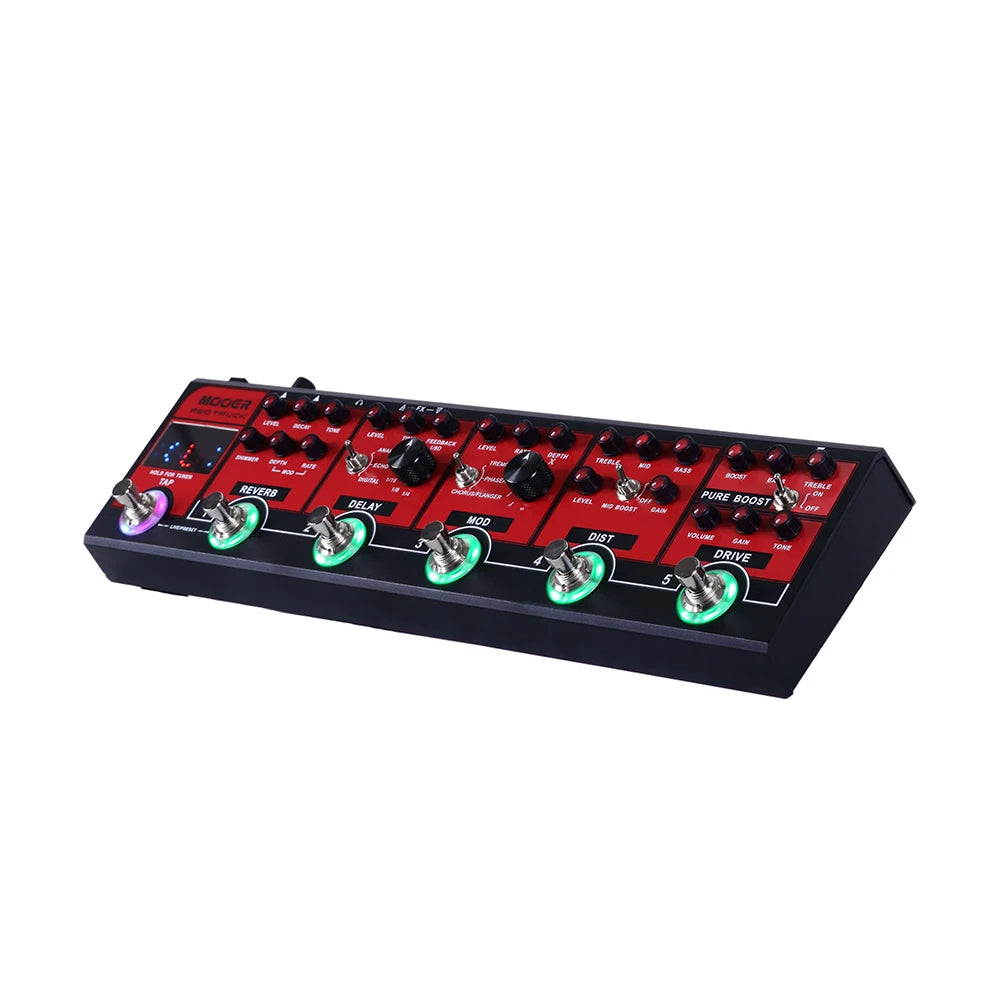 MOOER CPT1 Red Truck Combined Effect Pedal with Guitar Effector with Multiple Effects