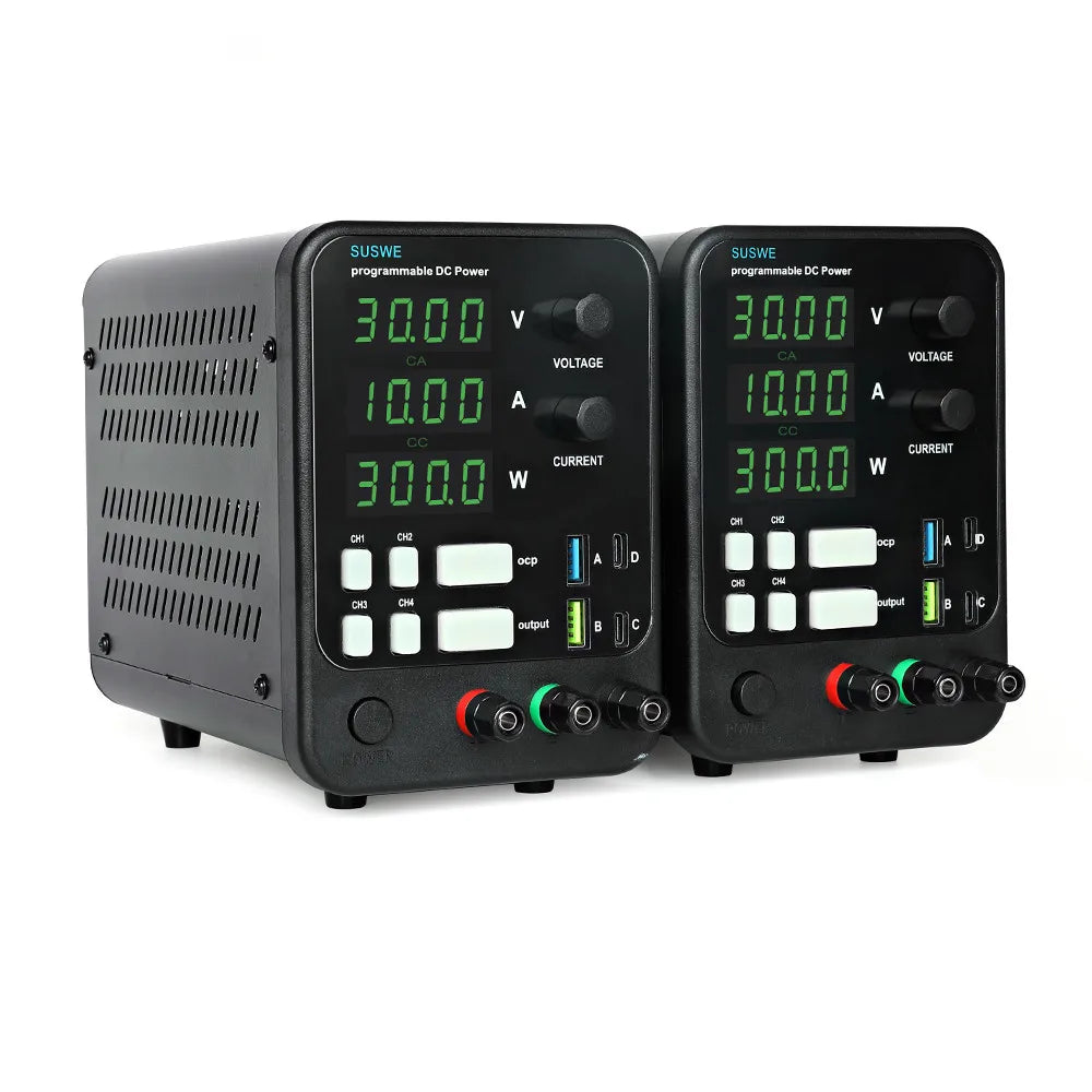 SUSWE SU6005 300W 60V 5A Black Laboratory Workbench Adjustable DC Power Supply with 4 Storage Functions