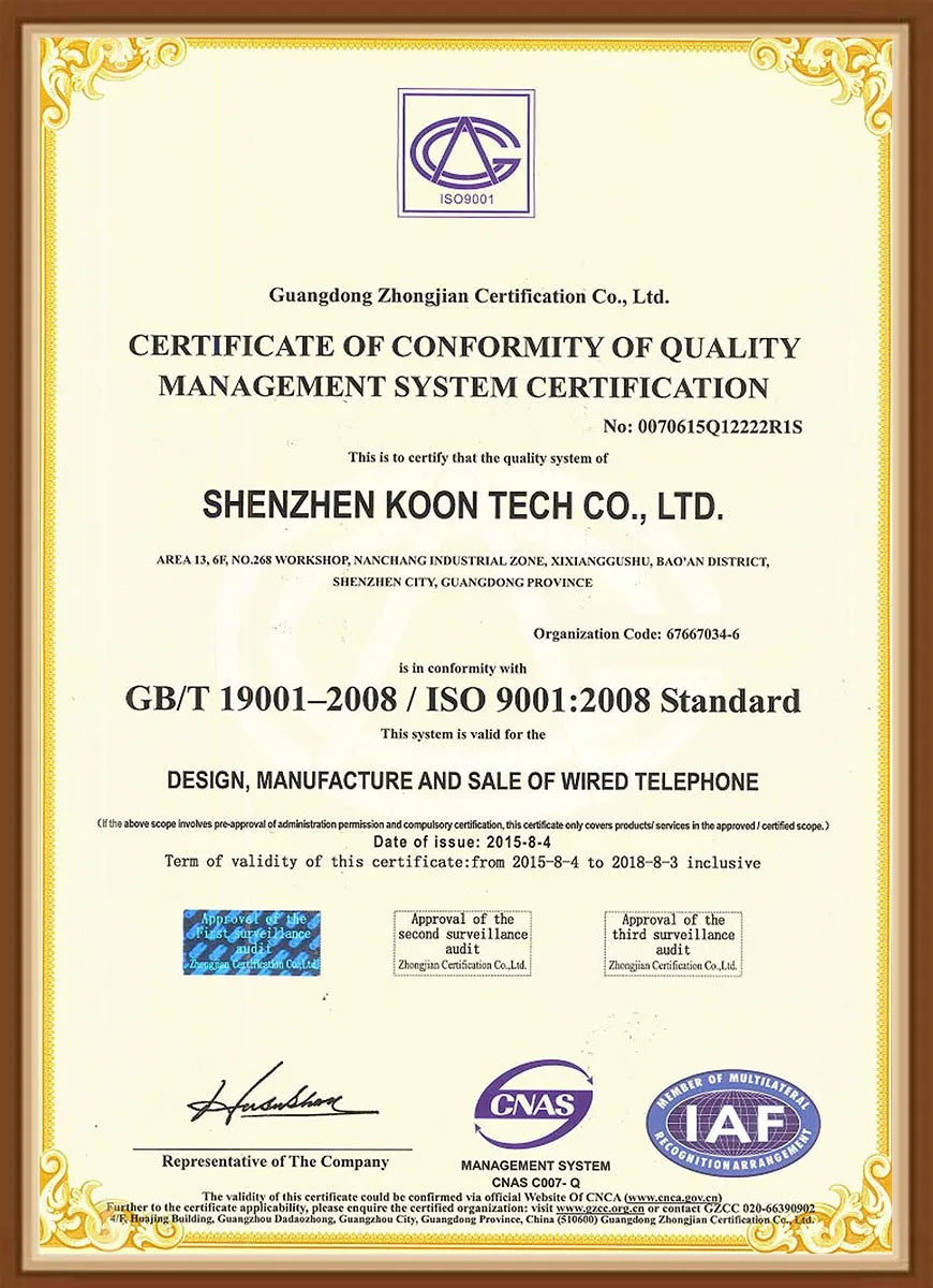 KNTECH KNZD-13 ADA Elevator Telephone Industrial Emergency One-Button Handsfree VoIP Corded Telephone Popular Accessory