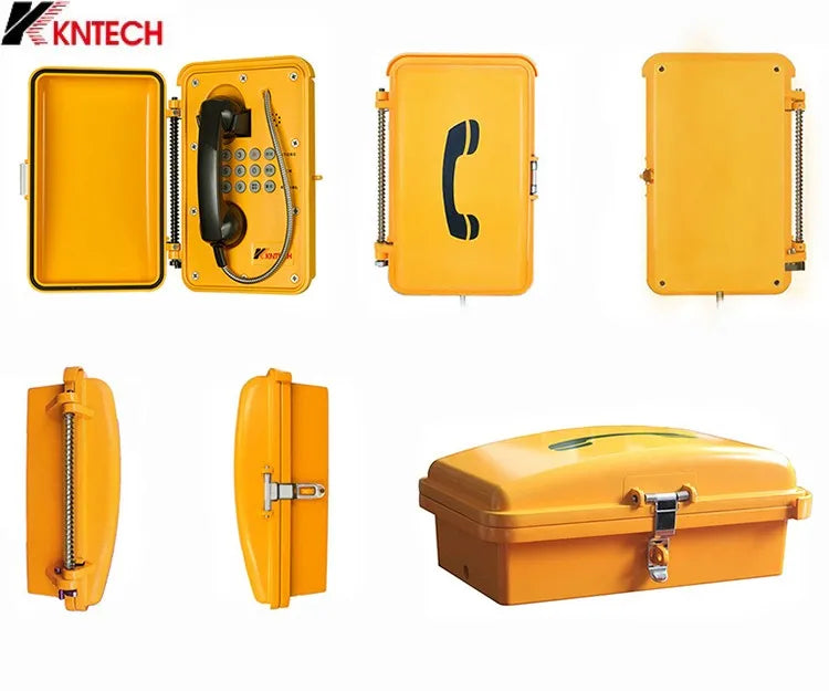 KoonTech High Quality Custom IP66/67 WeatherProof Industrial Outdoor Emergency Telephones Waterproof Telephone KNSP-01T2S
