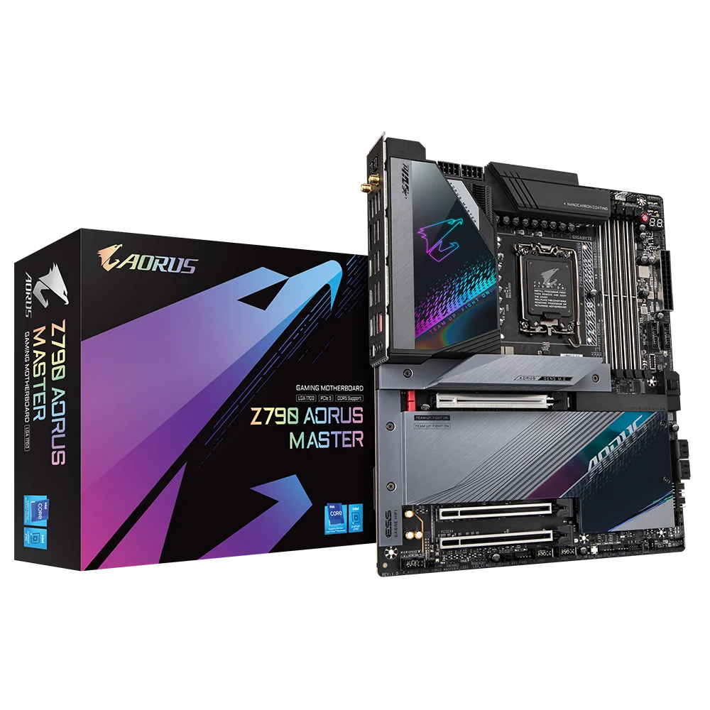 GIGABYTE Z790 AORUS MASTER Used Motherboard Supports Intel 13 and 12th Gen Core Series CPU with DDR5 128GB Memory Socket