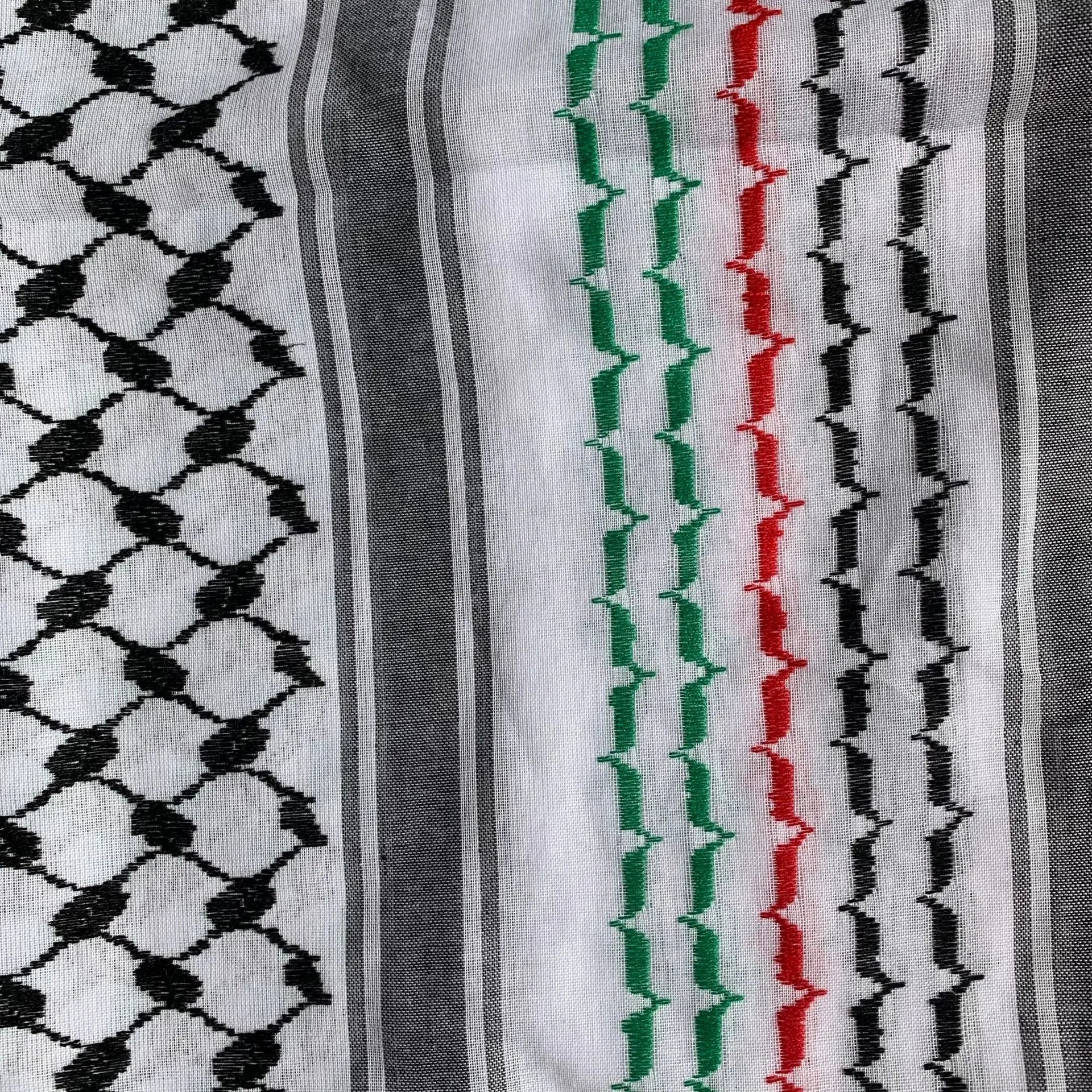 Arab Turban Muslim Keffiyeh Scarf Hijab Shemagh Desert Keffiyeh Fashion Style Muslim for Head Neck Scarf White for Men square