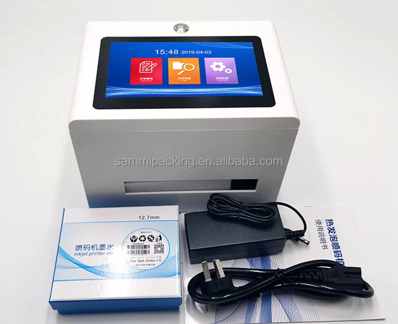 Desktop Static Packaging Plastic Bag Aluminium Cans Plastic Bottles Inkjet Printer