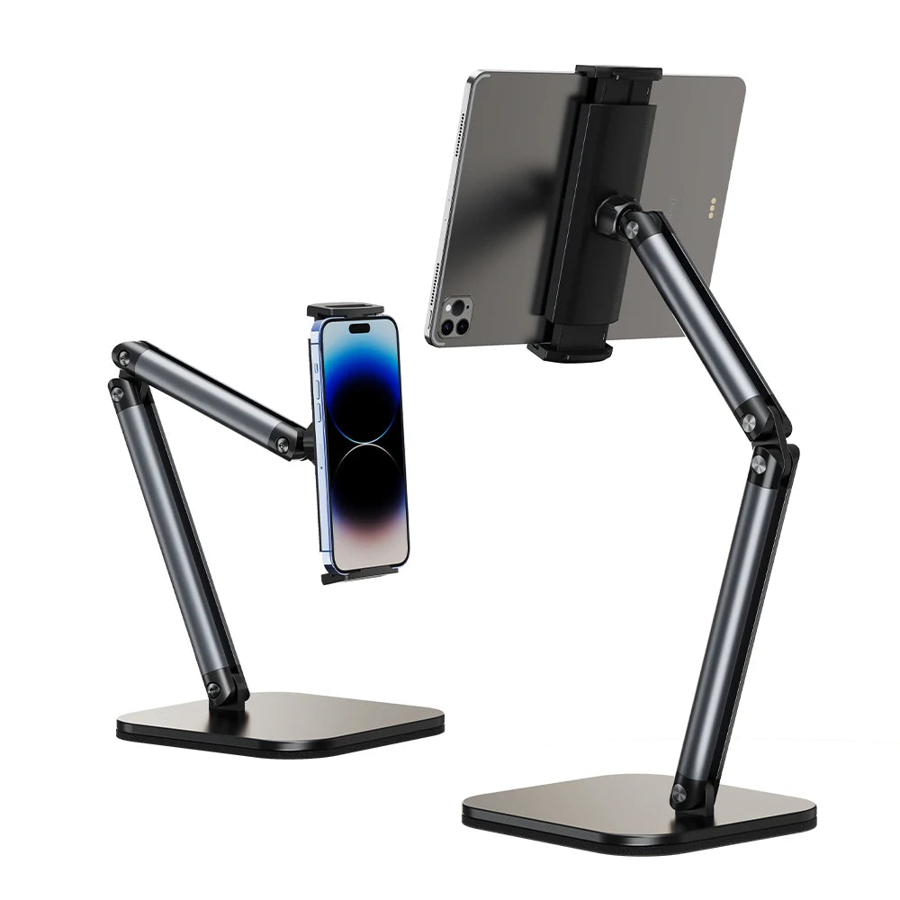 X69Pro Aluminum Alloy Tablet Live Phone Stand Holder Foldable Adjustable Desktop Tablet Stand for Ipad Iphone