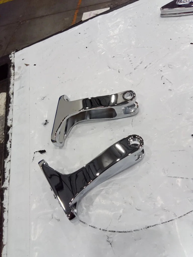 Chrome Blade Driver Floorboards Brake Toe Heel Shifter Levers for Harley Touring Road Glide Electra Glide Flht 2008-2013