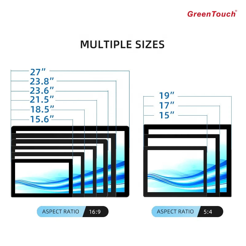 23.8 24 Inch Full HD IPS LCD Touch Screen Monitor Frameless Vandalproof Touch Display for Self-Service ATM KIOSKS Touch Monitor