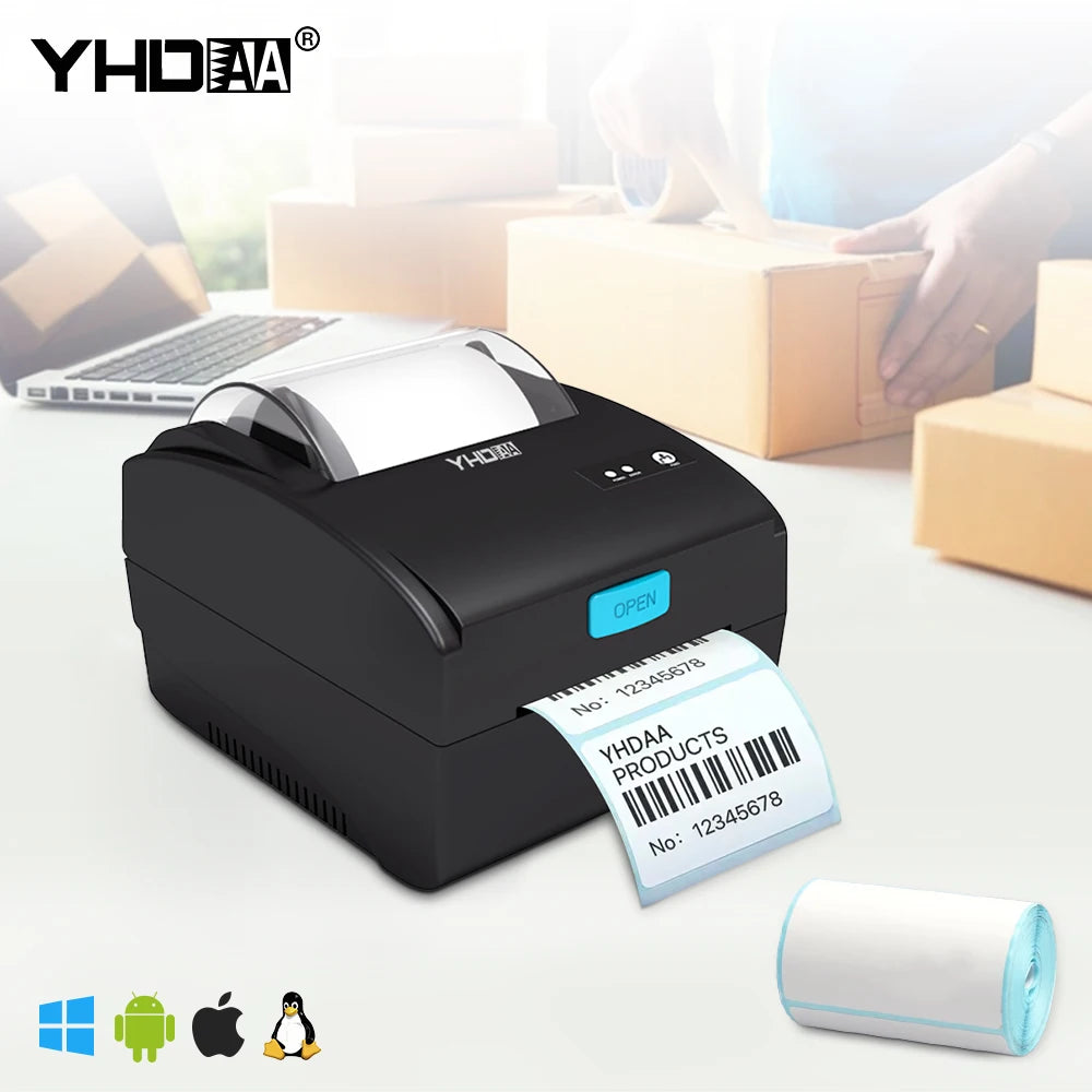 3 Inch Warehouse Use Barcode Printer Thermal Type 30mm 40mm 50mm 60mm 80mm Different Size Label Optional