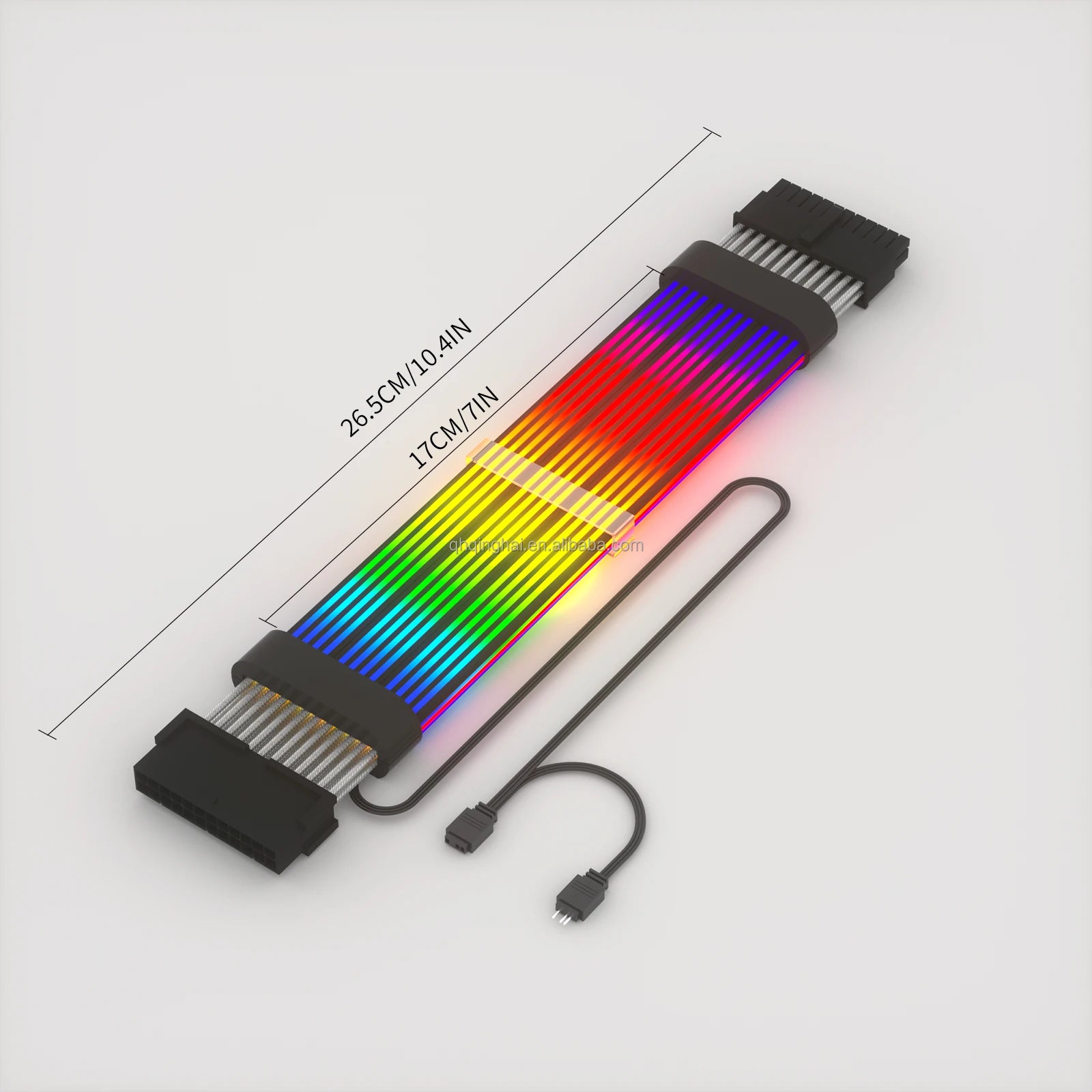 RGB PCI-E 6+2Pin Customized OEM PC MB 2*8PIN RGB Cables PSU Gaming Hardware Gaming Computer Case PC LED Power Extension Cable