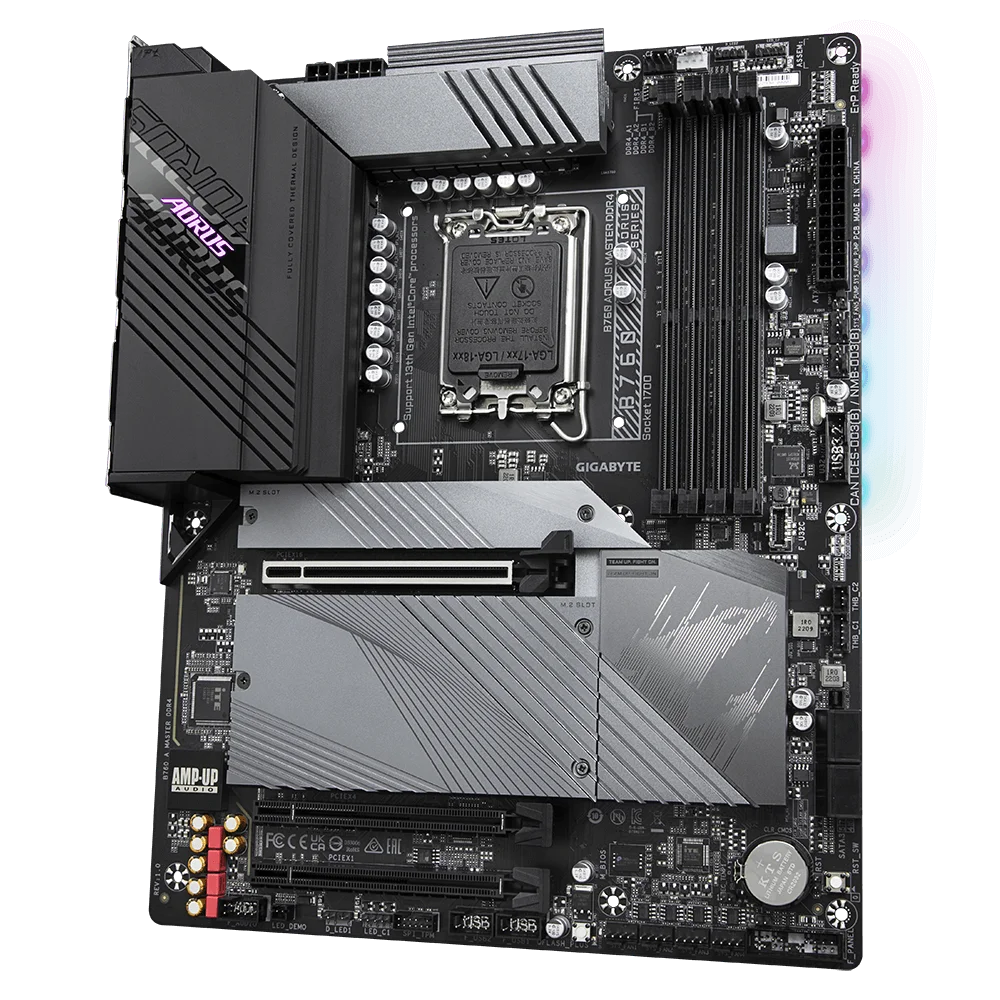 GIGABYTE B760 AORUS MASTER DDR4 Used Motherboard with LGA 1700 Socket 1x256 Mbit Flash Support Intel 13th /12th Gen Series CPU