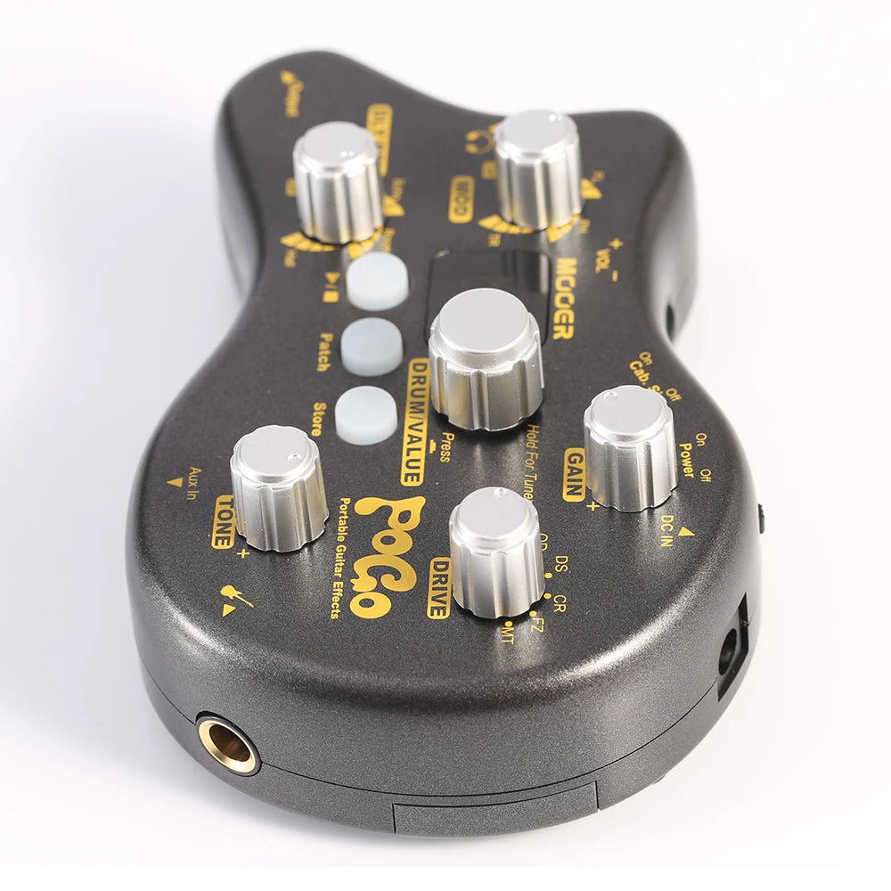 MOOER PE50 Pogo Black Portable Guitar Multi Effect Processor Guitar Pedal 15 Effect Types 40 Drum Rhythm Tuning Function