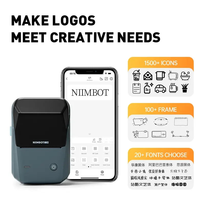 Wireless Pocket Portable Mini Thermal Label Printer Fast Printing Machine for Home Office Use