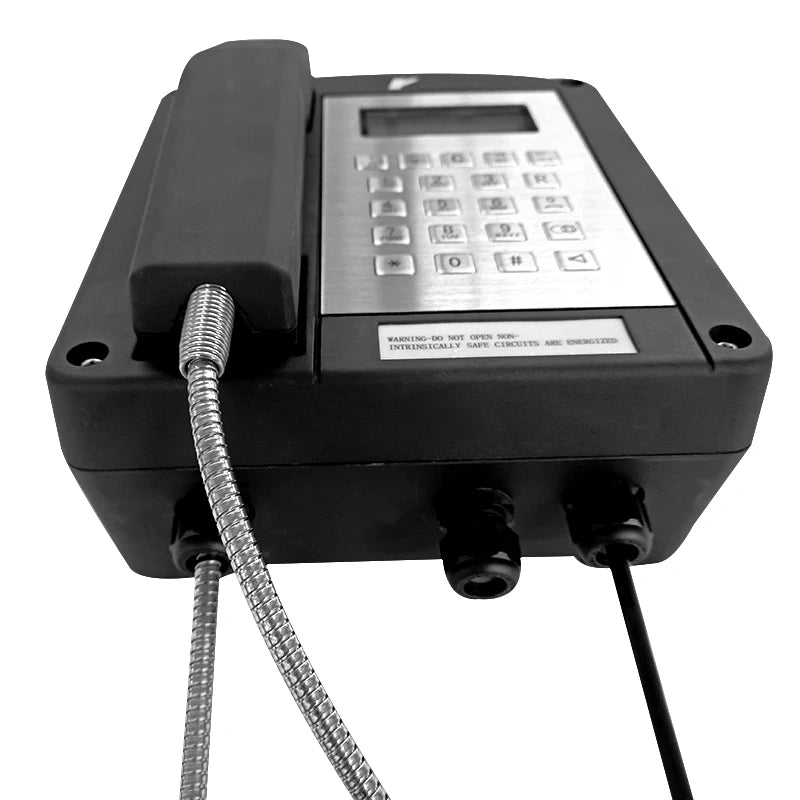 KOONTECH Anti Explosive Phone with LCD Display IECEx Approved Analog Explosion Proof Telephone KNEX1