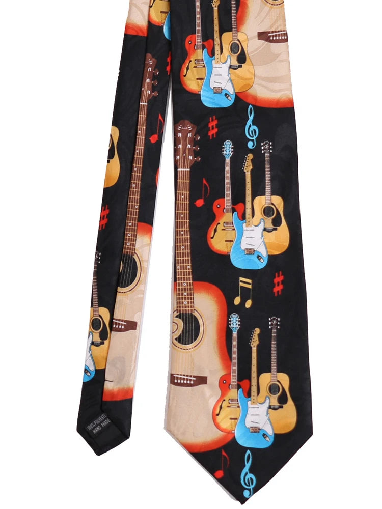 Professional Novelty Tie Wholesale Fashion Creative Polyester Tie 10cm Wide Printed Widening Animal Theme Necktie