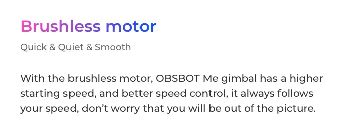 OBSBOT Me AI Powered Selfie Phone Holder Auto Tracking Quick Pick Smartphone Gimbal Webcam for Vlog Live Streaming Photo Video