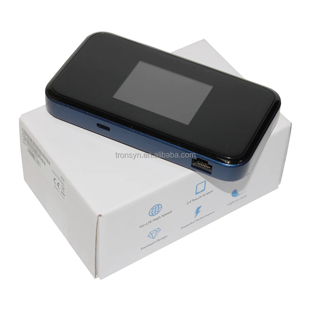 CAT22 2.1Gbps for ZTE 5G Mini MU5002 Router Portable WIFI 6 LTE Mobile Hotspot Sim Card Slot for SOHO Featuring 1000mbps Max LAN