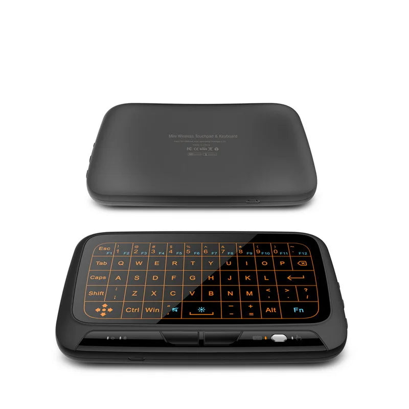 Wholesale 2.4Ghz Mini Wireless Portable Touchpad H18+ Keyboards Li-battery Rechargeable RGB Backlight Keyboard Factory