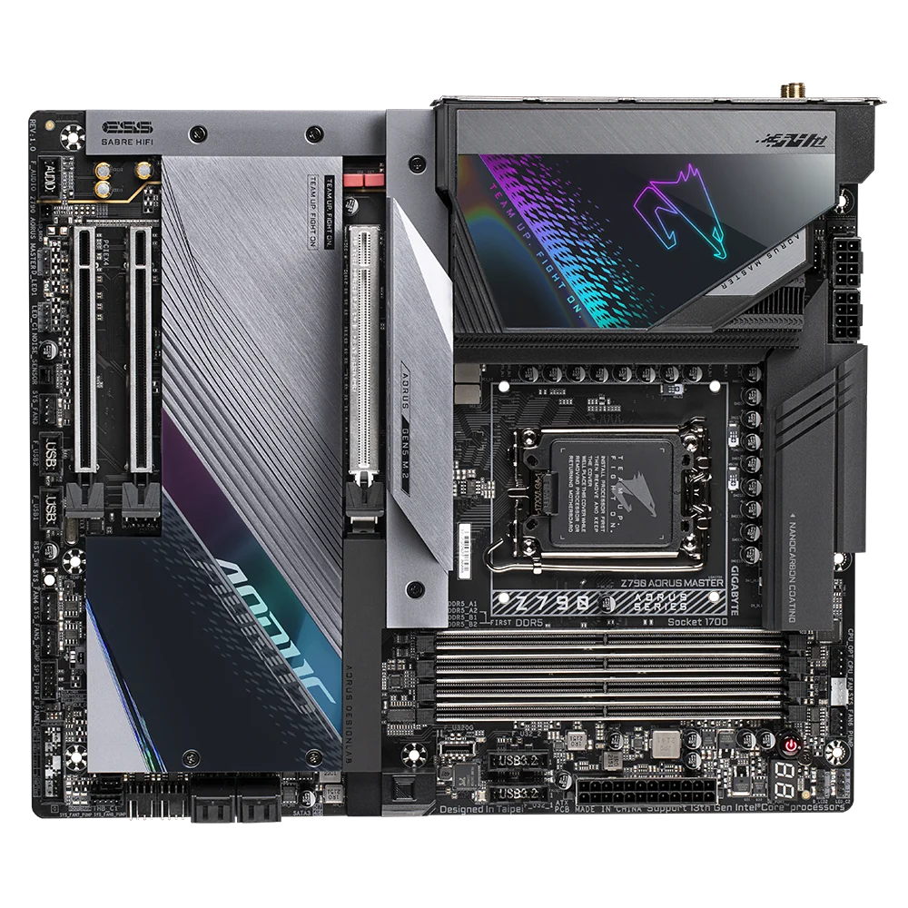 GIGABYTE Z790 AORUS MASTER Used Motherboard Supports Intel 13 and 12th Gen Core Series CPU with DDR5 128GB Memory Socket