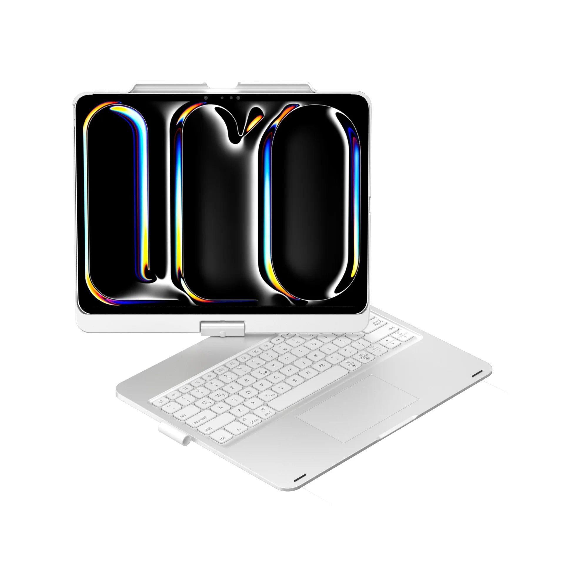 Portable 360 Degree Rotation Trackpad Wireless Backlit Keyboard Case for iPad Pro 12.9 Inch