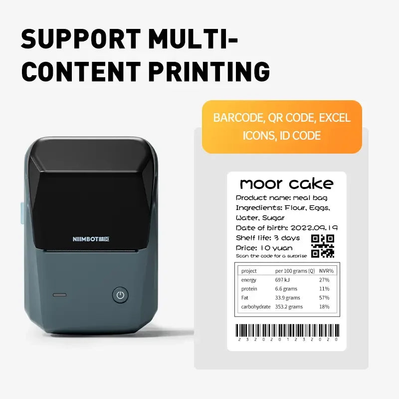 Wireless Pocket Portable Mini Thermal Label Printer Fast Printing Machine for Home Office Use