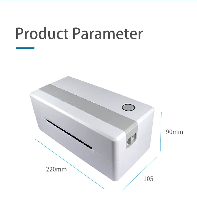 Wireless 4x6 Thermal Shipping Label Printer Compatible with Android & Phone Computer in Stock