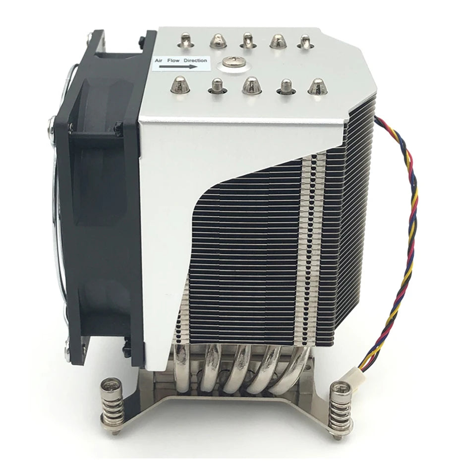 COOLSERVER R20 Cpu Cooler LGA 2011 Cooling Fan 5 Heat Pipes CPU Cooling 4 Pin PWM PC Quiet Intel LGA 2011 2066 CPU Cooling Fan