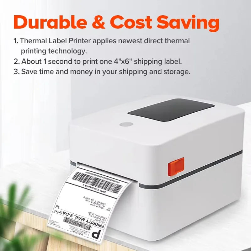 4x6" Thermal Shipping Label Printer Wireless Label Printer for Shipping Compatible with Ebay UPS