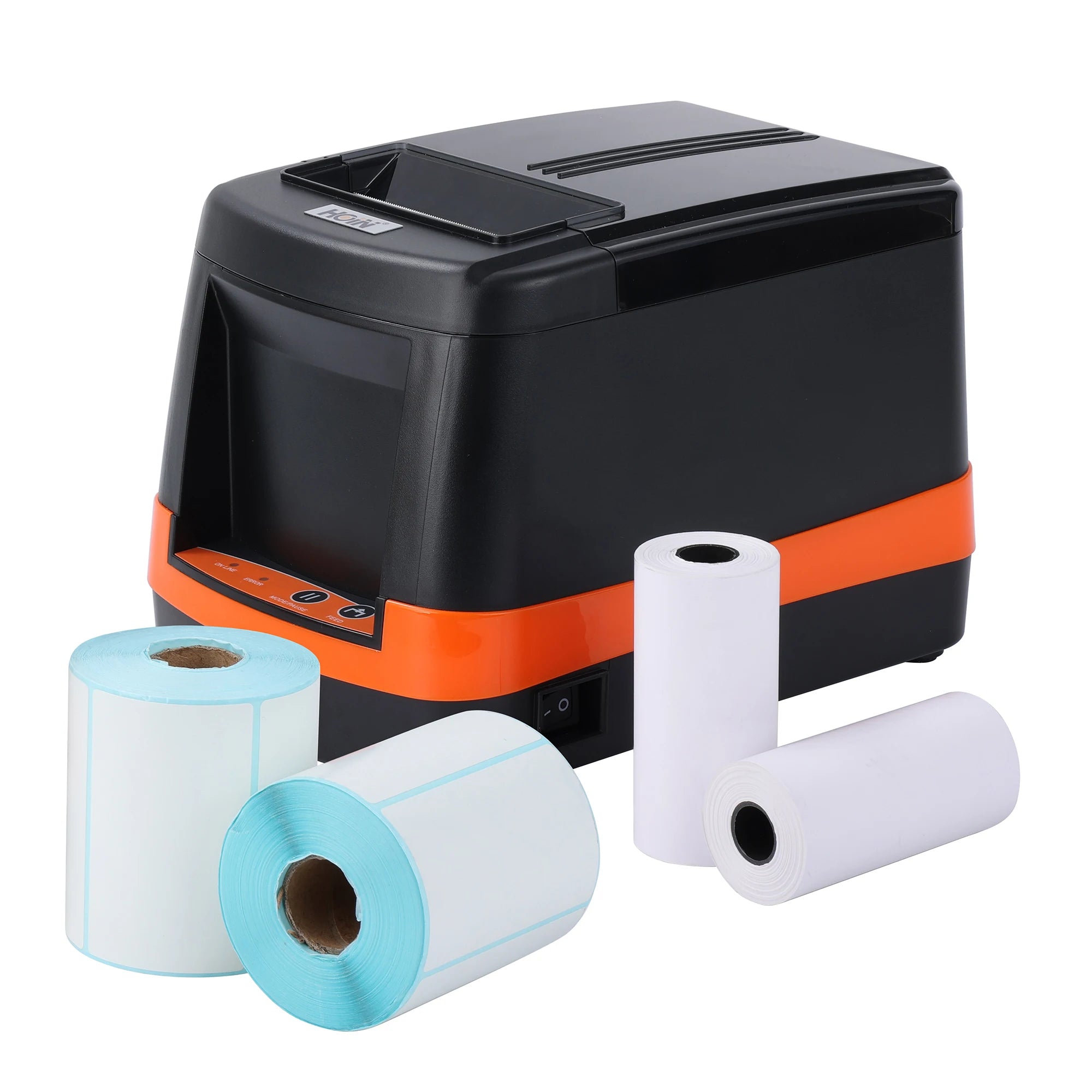 Hoin New 2-in-1 HL-80B Thermal Label Printer Receipt Printer with USB+BT