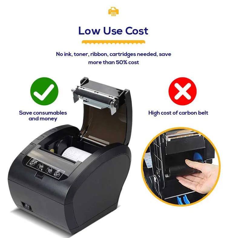 Hot Sale Desktop 80mm Thermal Receipt Printer USB Bluetooth WIFI LAN Inkless Printer Bill Ticket Printer for Pos System