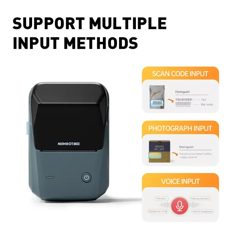 Wireless Pocket Portable Mini Thermal Label Printer Fast Printing Machine for Home Office Use