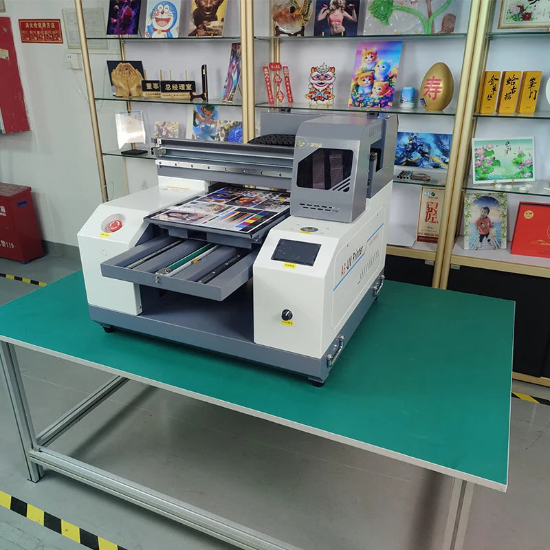 A3 Uv Led Flatbed Impresora logo Printer Plotter Uv Flatbed Digital Phone Case Glass Wood Stainless Steel PVC Printing Machine