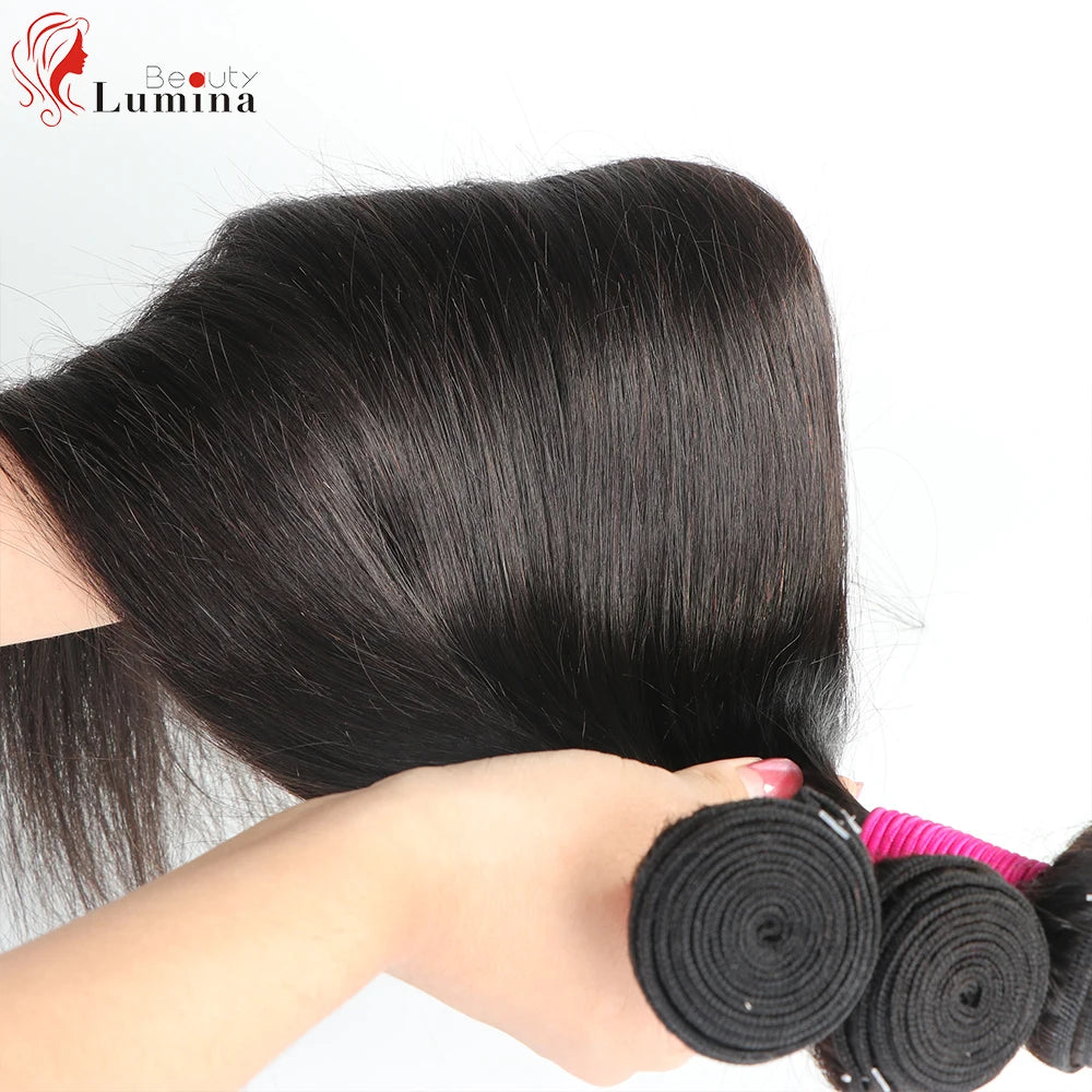 Malaysian Straight Hair Bundles 100% Remy Human Hair Extension Natural Color Bundles Straight Hair Weaves Can Buy 1 Piece 10-40