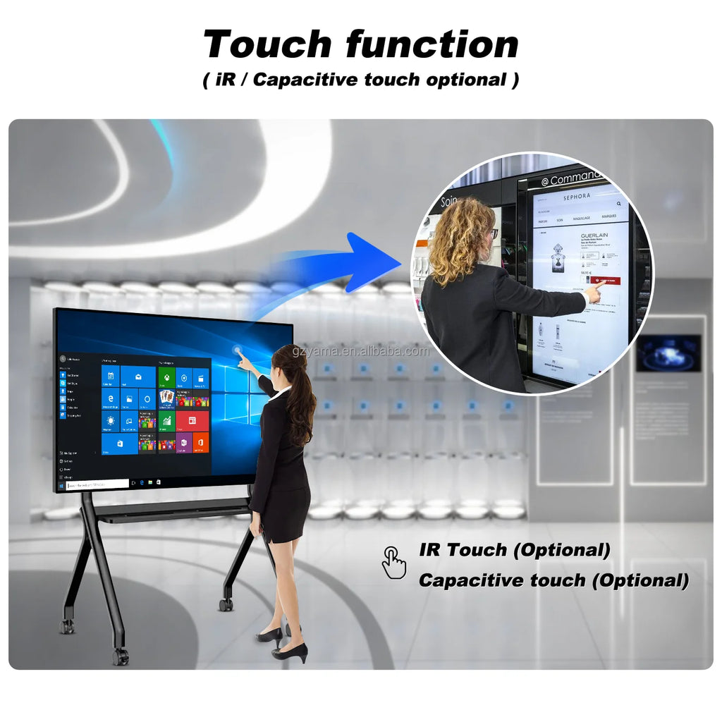 Touch Monitors IR Touch Screen Multitouch LCD Display 75inch Large Touch Monitors