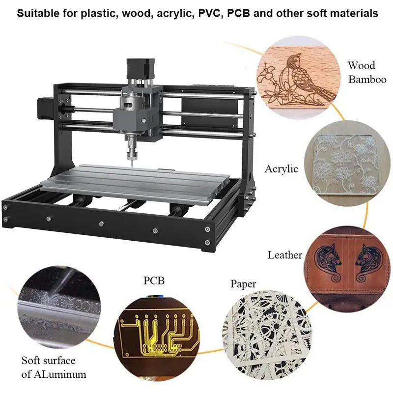CNC 3018 GRBL Control DIY Cnc Machine Offline,3 Axis Bakelite Milling Machine,Wood Router Acrylic PVC Plastic Laser Engraver