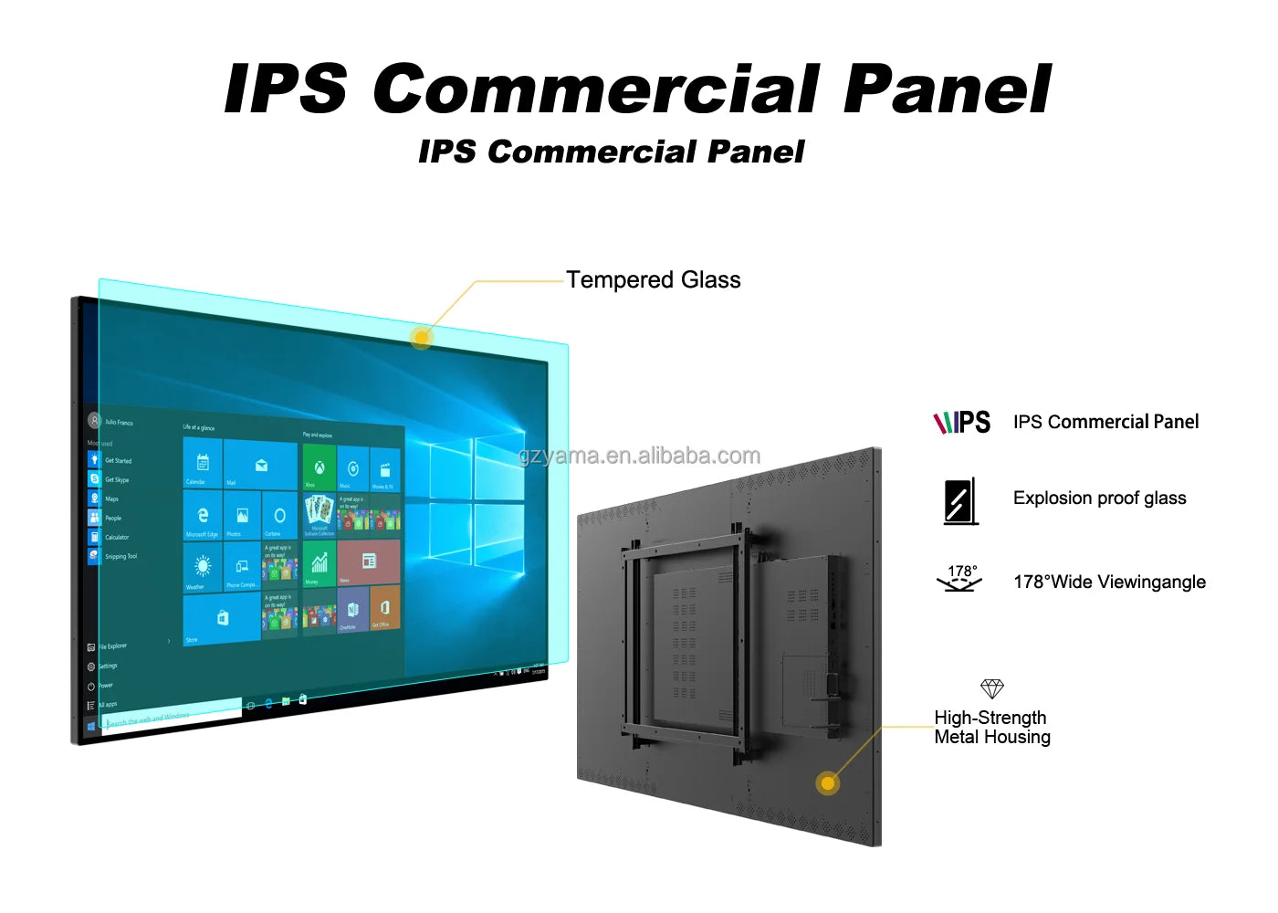 Touch Monitors IR Touch Screen Multitouch LCD Display 75inch Large Touch Monitors