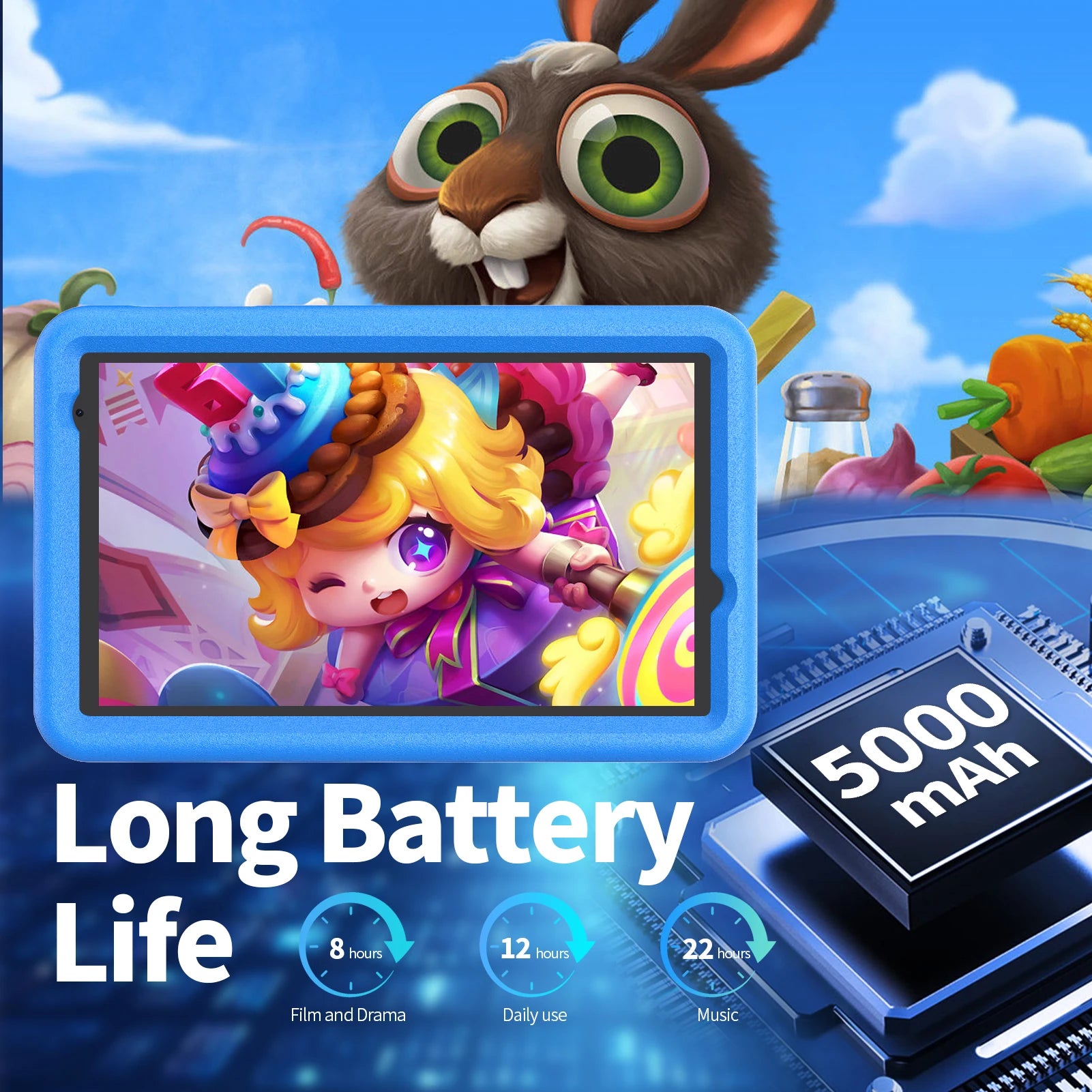 PRITOM Wholesale Bulk Custom  Kids Learning Tablet Android 8 Inch Kids Education Tablet for Children Learning Machine