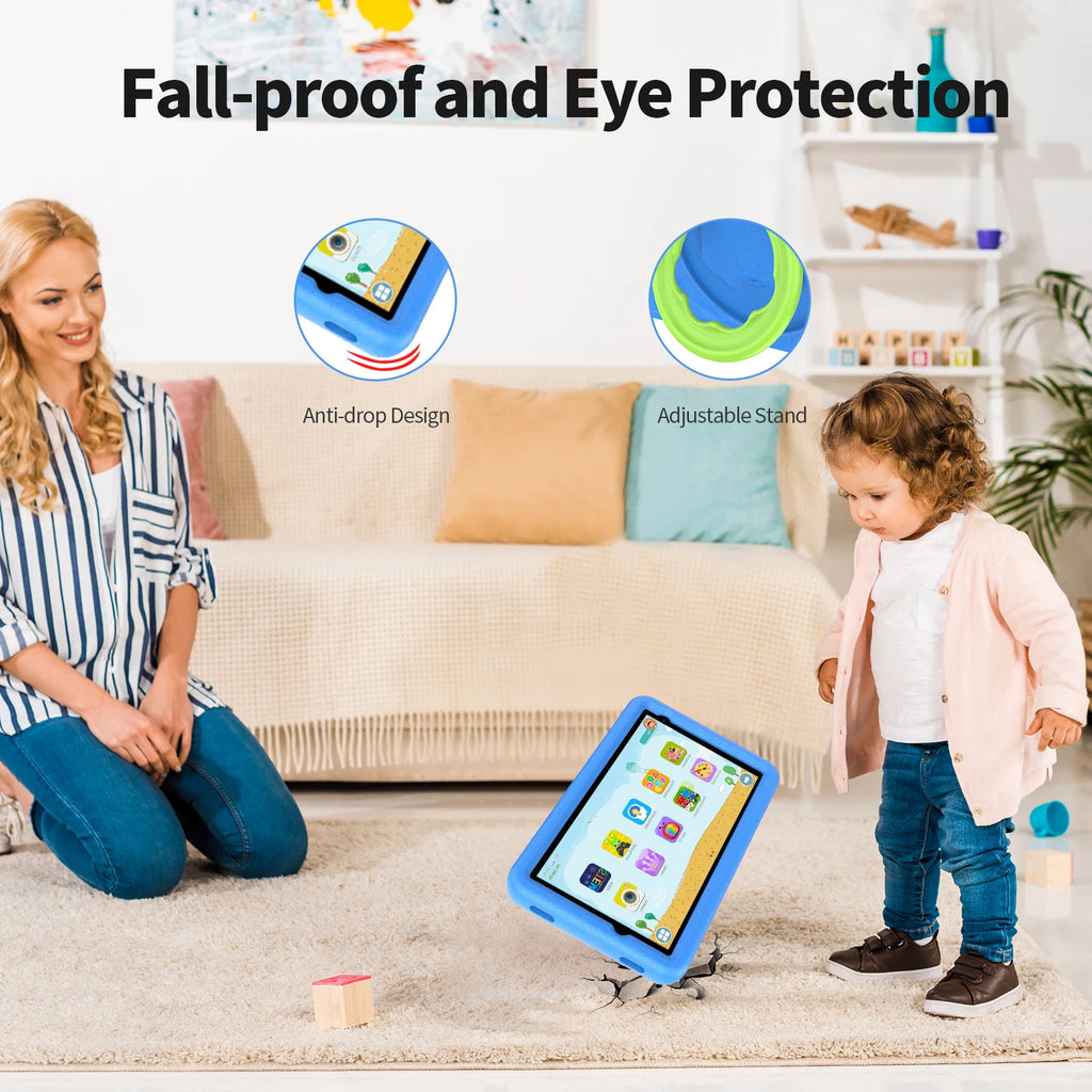 PRITOM Wholesale Bulk Custom  Kids Learning Tablet Android 8 Inch Kids Education Tablet for Children Learning Machine