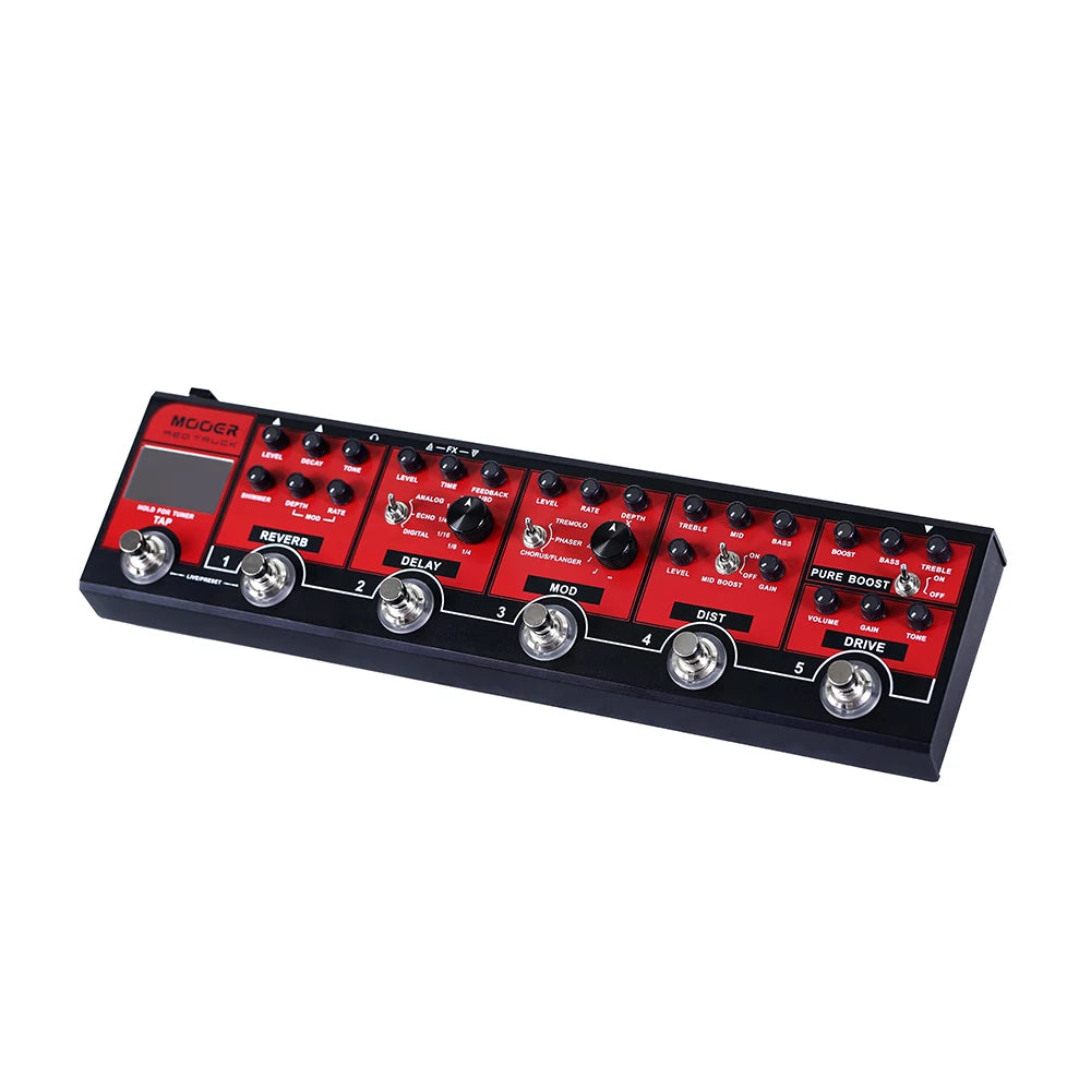 MOOER CPT1 Red Truck Combined Effect Pedal with Guitar Effector with Multiple Effects