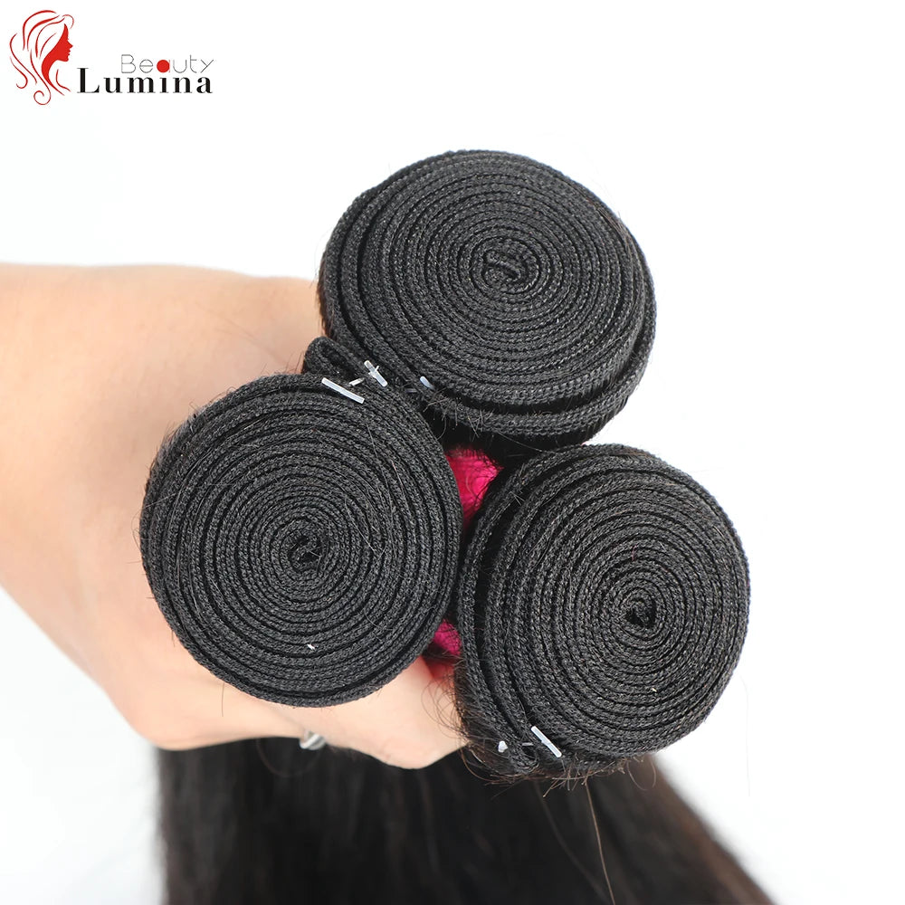 Malaysian Straight Hair Bundles 100% Remy Human Hair Extension Natural Color Bundles Straight Hair Weaves Can Buy 1 Piece 10-40