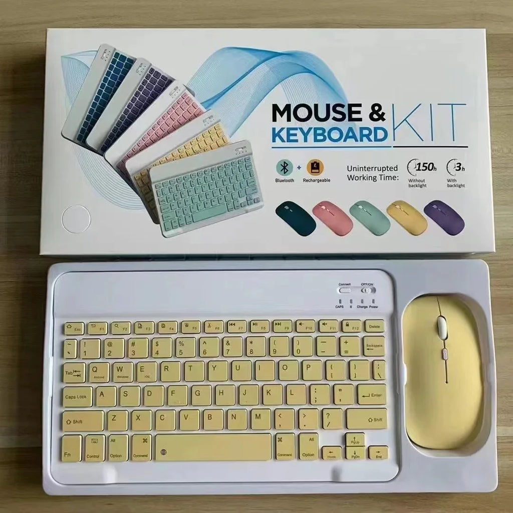 High Quality Wireless USB Keyboard and Mouse Combo Customizable Language for Tablet PC and Phone Split Style
