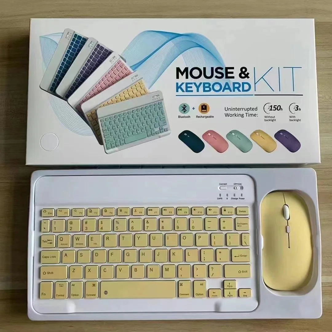 High Quality Wireless USB Keyboard and Mouse Combo Customizable Language for Tablet PC and Phone Split Style