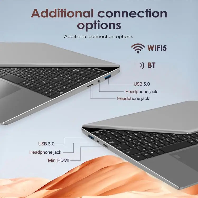 GXMO T152J 15.6 Inch Laptop Wins 11 Pro Intel Celeron N5100 Quad Core No RAM No SSD Barebone Supports Fingerprint Unlock